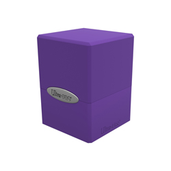 UPDBSCRP-DECK BOX SATIN CUBE ROYAL PURPLE