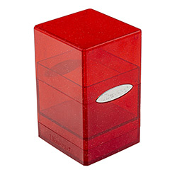 UPDBSTGR-DECK BOX SATIN TOWER GLITTER RED