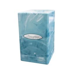 UPDBSTMLBW-DECK BOX SATIN TOWER MARBLE LIGHT BLUE/WHITE