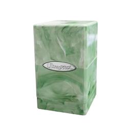 UPDBSTMLGW-DECK BOX SATIN TOWER MARBLE LIME GREEN/WHITE