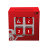UPDIDDHM4D6RW-D&D HEAVY METAL 4 SET OF D6 DICE RED & WHITE
