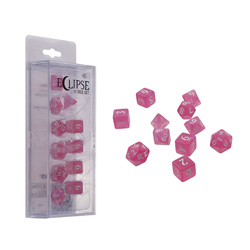 UPDIEC11HP-ECLIPSE SHIMERING ACRYLIC 11 DICE SET HOT PINK