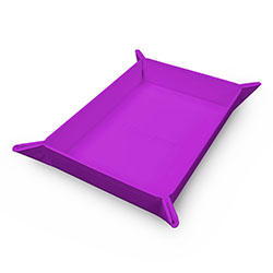 DICE ROLLING TRAY FOLDABLE MAGNETIC PURPLE