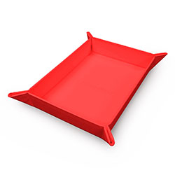 UPDIRTVFMR-DICE ROLLING TRAY FOLDABLE MAGNETIC RED