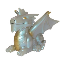 UPE18573-D&D FIGURINES OF ADORABLE POWER SILVER DRAGON