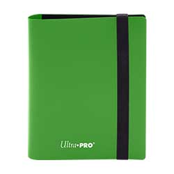UPPB2PELG-PRO BINDER 2 POCKET ECLIPSE LIME GREEN