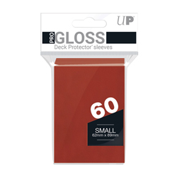 YGO/SMALL SIZE GLOSS IMPERIAL RED DECK PROTECTORS
