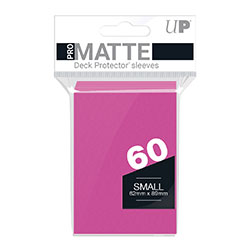 UPYPMABP-YGO/SMALL SIZE MATTE PINK (BRIGHT) DECK PROTECTORS