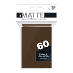 UPYPMABR-YGO/SMALL SIZE MATTE BROWN DECK PROTECTORS