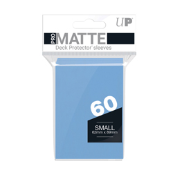UPYPMALB-YGO/SMALL SIZE MATTE BLUE (LIGHT) DECK PROTECTORS