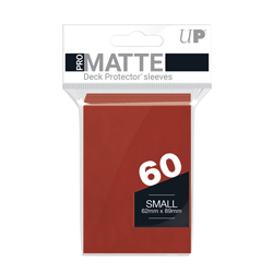 UPYPMAR-YGO/SMALL SIZE MATTE RED DECK PROTECTORS