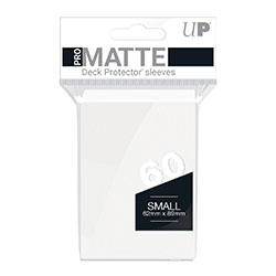 UPYPMAW-YGO/SMALL SIZE MATTE WHITE DECK PROTECTORS