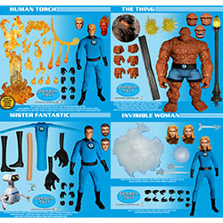 YMZ77600-ONE:12 FIG FANTASTIC FOUR DELUXE STEEL BOX SET
