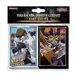 YUCSYK-YUGIOH CARD SLEEVES 1/4 CENTURY YUGI & KAIBA100-PK