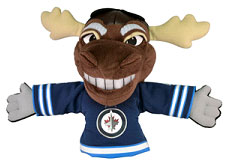 BLCMPHWJ-NHL MASCOT PUPPET JETS MOOSE