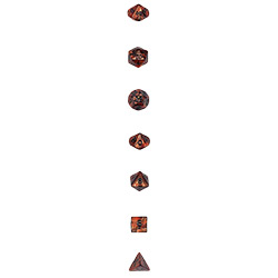 KP12236-OLYMPIC DICE 7PC SET BRONZE