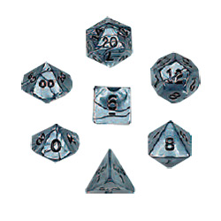 KP12250-OLYMPIC DICE 10PC SET SILVER