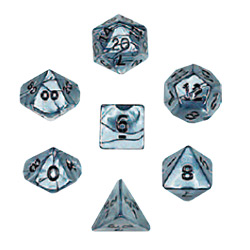 KP12440-OLYMPIC DICE D10 10PC SILVER
