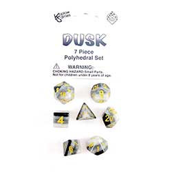 KP19420-LAYERED DICE 7PC BAG DUSK