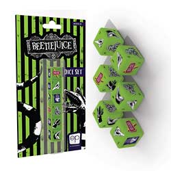 MONAC010680-DICE SET 6PC BEETLEJUICE - OOP