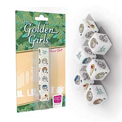 MONAC118506-DICE SET 6PC GOLDEN GIRLS DICE - OOP