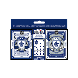 MPCTML3230-NHL 2PK CARDS & DICE SET MAPLE LEAFS(6)