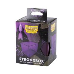UATDS19004-DECK BOX DRAGON SHIELD STRONGBOX CLEAR PURPLE