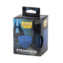 UATDS19005-DECK BOX DRAGON SHIELD STRONGBOX CLEAR BLUE