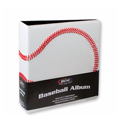 UBCWALB3PBBWHI-3''BINDER BASEBALL TEXTURED
