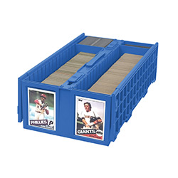 UBCWCCB1600BLU-1,600CT COLLECTIBLE PLASTIC CARD BIN BLUE