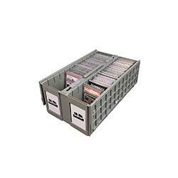 UBCWCCBGTRGRY-GRADED CARD BIN TWO ROW GRAY