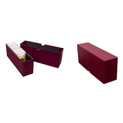 UBCWGCBOX-GRADED CARD BOX SLOTTED BURGUNDY