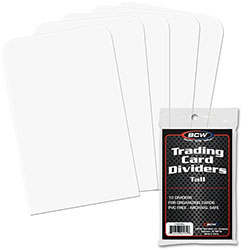 UBCWTCDTALL-CARD DIVIDERS TALL