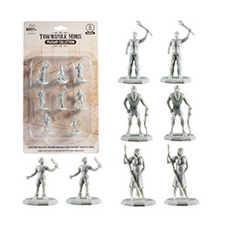 UMBMONMAMUPE-MONSTER MINI FIGURE SET UNPAINTED PEASANT 8PK