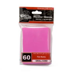 UMBMSLSFNPNK-MONSTER SLEEVES YGO/SMALL FLAT MATTE PINK 60CT