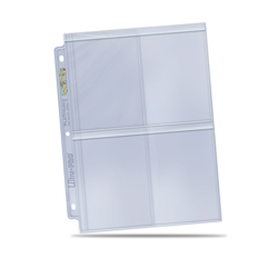 UP4100T-PAGES 4 POCKET PLATINUM FOR TOPLOADERS