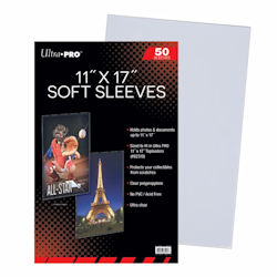 USSCS1117-11 X 17 SOFT SLEEVES (FIT IN TOPLOADERS)