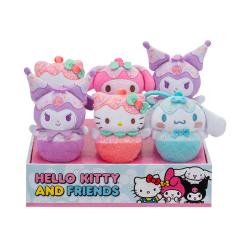 WCTHKT0012-HELLO KITTY PLUSH CLIP-ON ASSORTMENT (6)